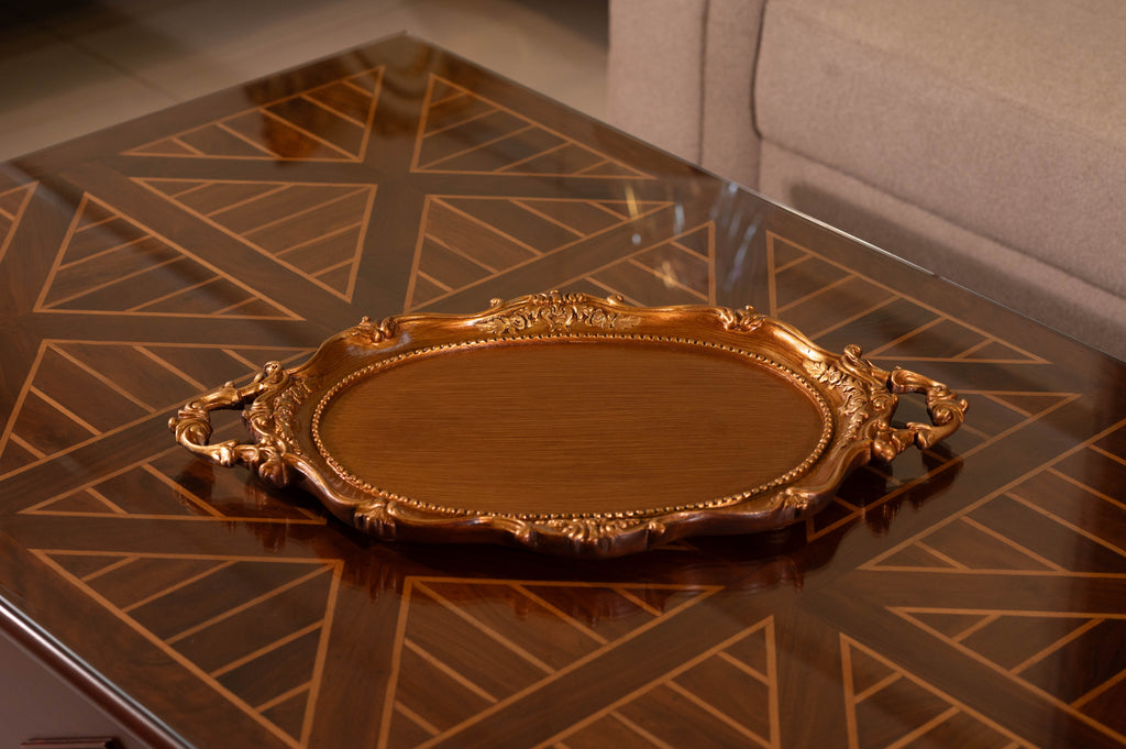The Imperial Grace Tray - Antique Gold Serving Tray